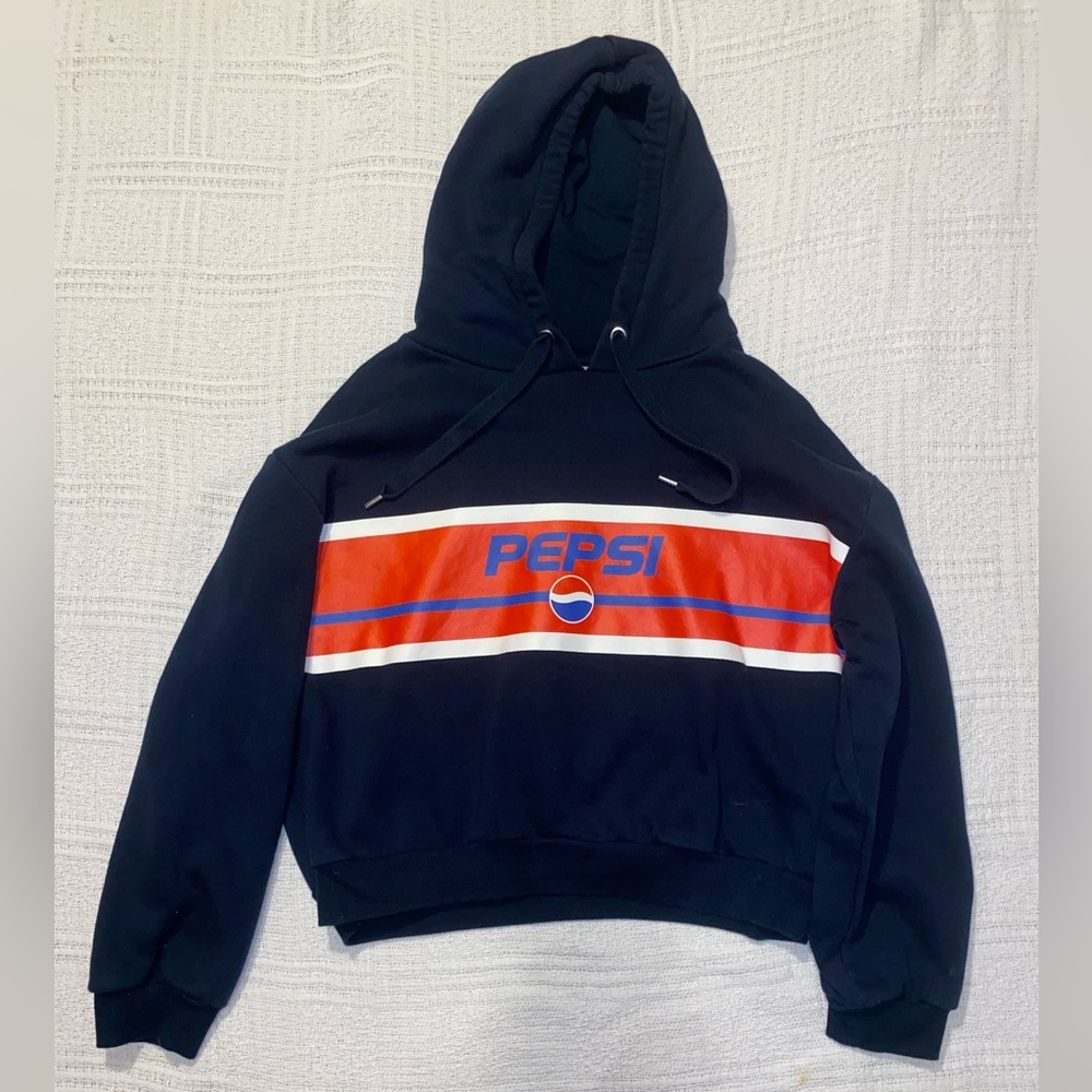 Divided Pepsi Cropped Hoodie